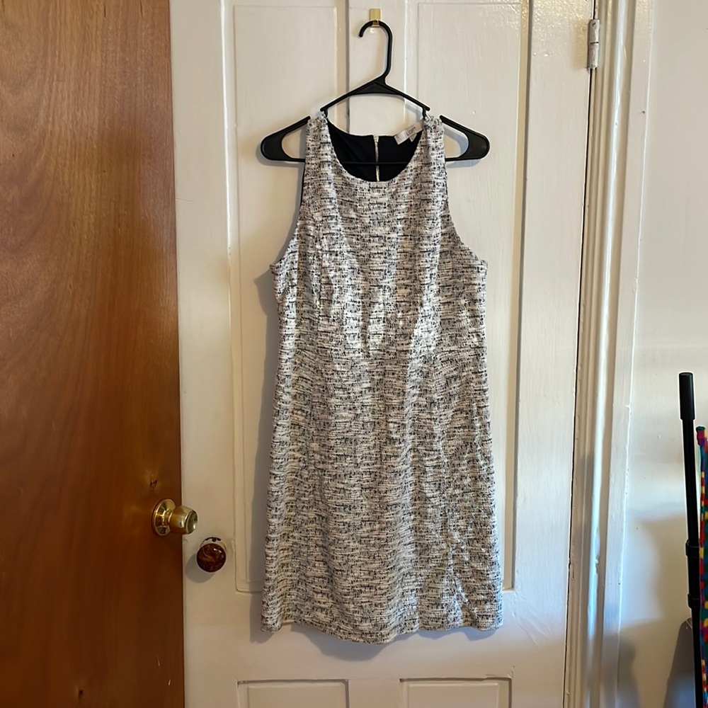 Tweed mini dress from LOFT